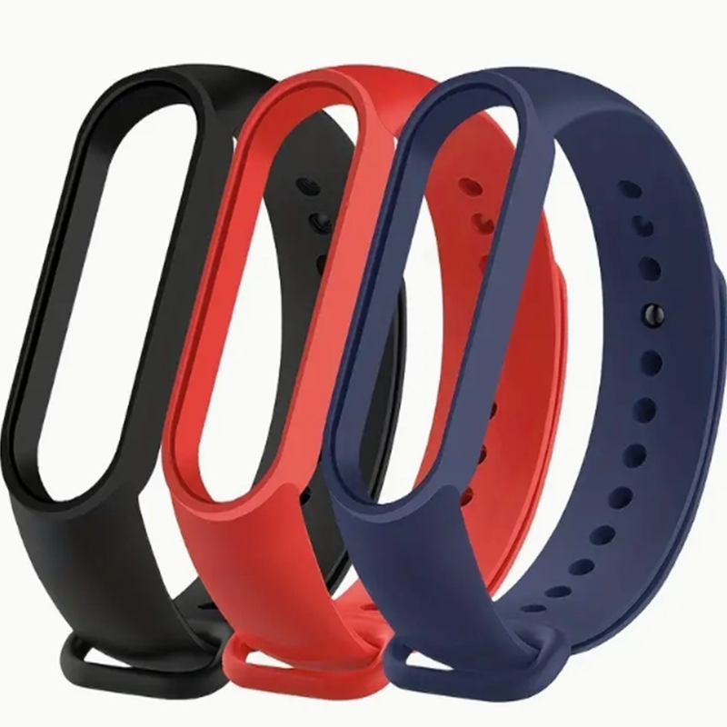 Hochwertiges Armband für Xiaomi Mi Band 7 6 5 4 3 | Silikon-Uhrenarmband | MiBand 3/4, Band 5, Band 6 Smartwatch-Zubehör