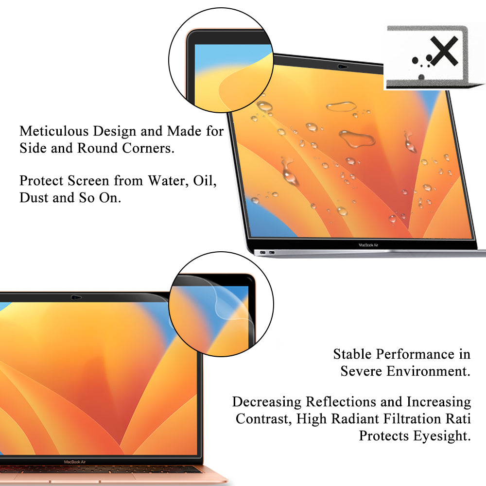 Magnetischer Sichtschutzfilter für MacBook Air 13 15 M1 M2 Pro 14 16 12 | Displayschutzfolie Anti-Spion, Anti-Peep Blendung