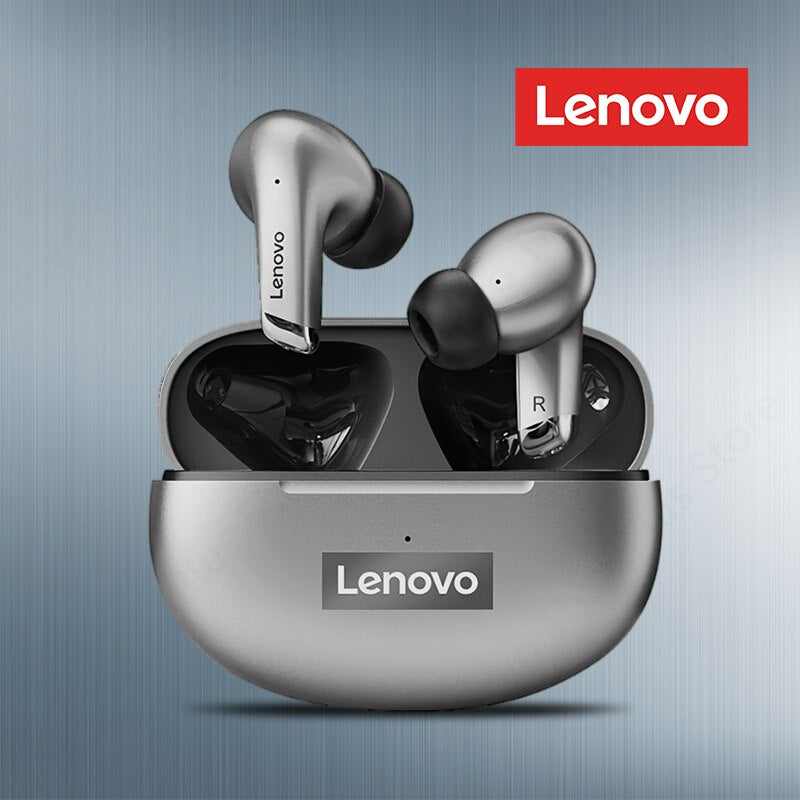 Neue Lenovo LP5 Drahtlose Hochwertiges Bluetooth-Ohrhörer: HiFi Musik Kopfhörer für Sport, Wasserdichtes Headset mit Mikrofon