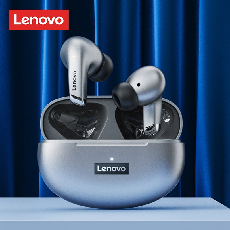 Neue Lenovo LP5 Drahtlose Hochwertiges Bluetooth-Ohrhörer: HiFi Musik Kopfhörer für Sport, Wasserdichtes Headset mit Mikrofon