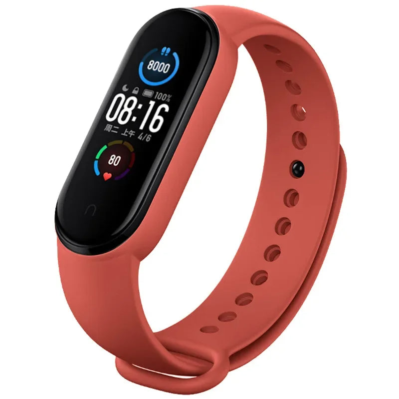 Hochwertiges Armband für Xiaomi Mi Band 7 6 5 4 3 | Silikon-Uhrenarmband | MiBand 3/4, Band 5, Band 6 Smartwatch-Zubehör