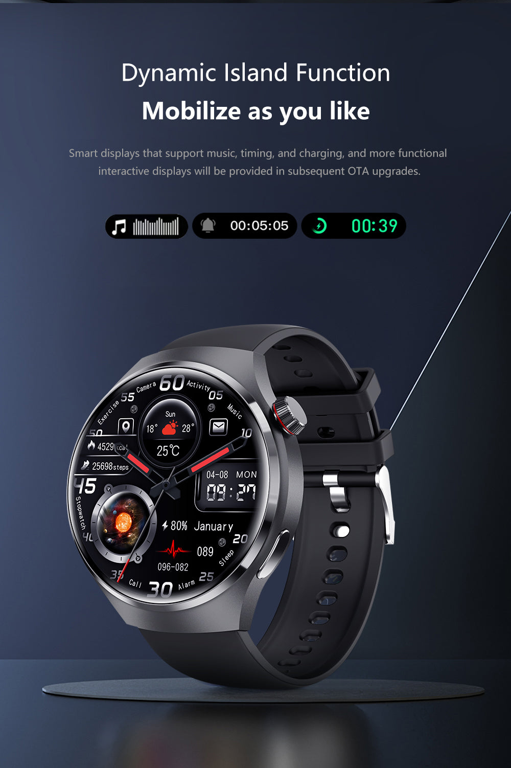 Neue Hochwertige 2024 GT4 Pro Smartwatch 