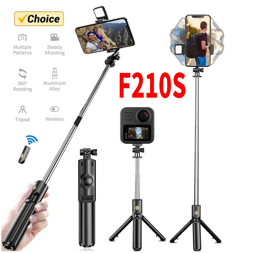 Premium Wireless Selfie Stick & Tripod Stand: For Apple iPhone 15/14/13/12/11 Pro Max/Plus/Mini, Android, Samsung, GoPro | Cameras, Smartphones, Apple iPhone, Samsung, iOS & Android - Stable Live Shooting | Limited Edition