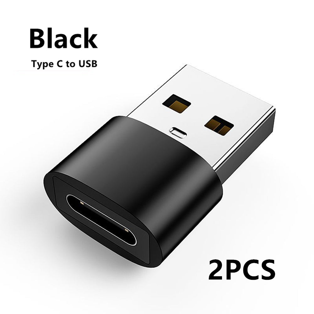 Premium 3D USB OTG Adapter | Type C for Smartphone, Laptop, Tablet, PC, Apple iPhone, iPad, MacBook, iOS, Android, Samsung AirPods, Type C Cable – Data and Charging Converter