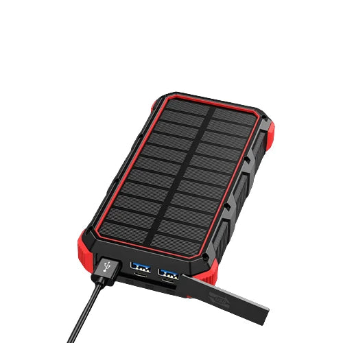 High-Quality Power Bank 20000mAh Solar Charger | Portable External Battery with 5V Fast Charging and Super Bright Flashlight for Smartphones, Apple iPhone, Samsung, iOS & Android  On-the-Go