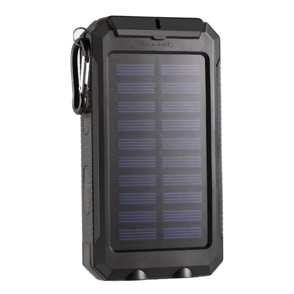 High-Quality Power Bank 20000mAh Solar Charger | Portable External Battery with 5V Fast Charging and Super Bright Flashlight for Smartphones, Apple iPhone, Samsung, iOS & Android  On-the-Go