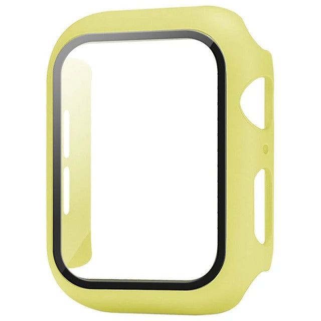 High-Quality Glass Cover Case for Apple Watch Series 10/9/8/7/6/5/4/3/2/1 & Ultra 2/1, SE: 2024, 2023, 2022, 2021, 2020, 2019, 2018, 2017, 2016 44mm, 40mm, 41mm, 45mm, 42mm, 38mm | Cover Display Protection Film Accessory