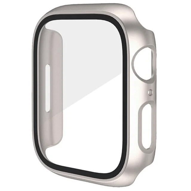 High-Quality Glass Cover Case for Apple Watch Series 10/9/8/7/6/5/4/3/2/1 & Ultra 2/1, SE: 2024, 2023, 2022, 2021, 2020, 2019, 2018, 2017, 2016 44mm, 40mm, 41mm, 45mm, 42mm, 38mm | Cover Display Protection Film Accessory