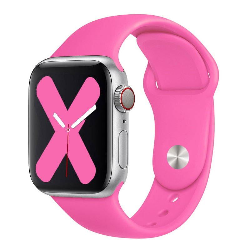 Silikon-Loop-Band Apple Watch Premium Handgelenkriemen | Colorful Pride Edition Armbandriemen | Bequem, Stilvoll.