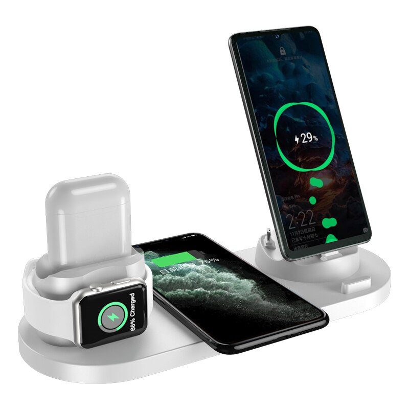 7-in-1 Ladestation Schnelle Kabellose Ladegerät | Schnellladestation Apple iPhone, Watch, AirPods, Samsung, Android Schnellladegerät Charging Station - Phone Heaven Zone