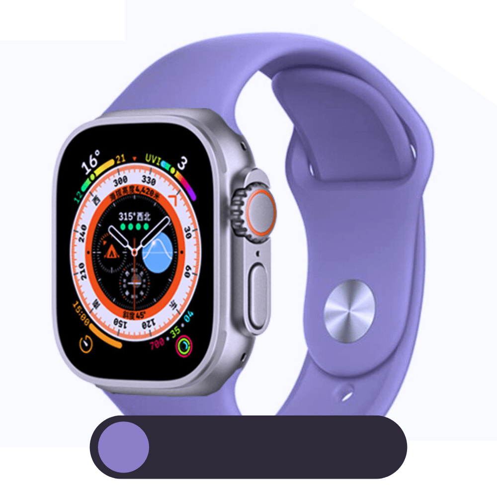 Hochwertiges Silikon-Loop-Band für die Apple Watch | Gummisport-Armband | Kompatibel mit der iWatch-Serie - Phone Heaven Zone