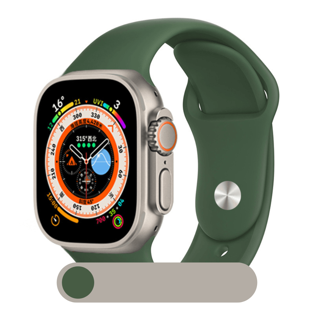 Hochwertiges Silikon-Loop-Band für die Apple Watch | Gummisport-Armband | Kompatibel mit der iWatch-Serie - Phone Heaven Zone